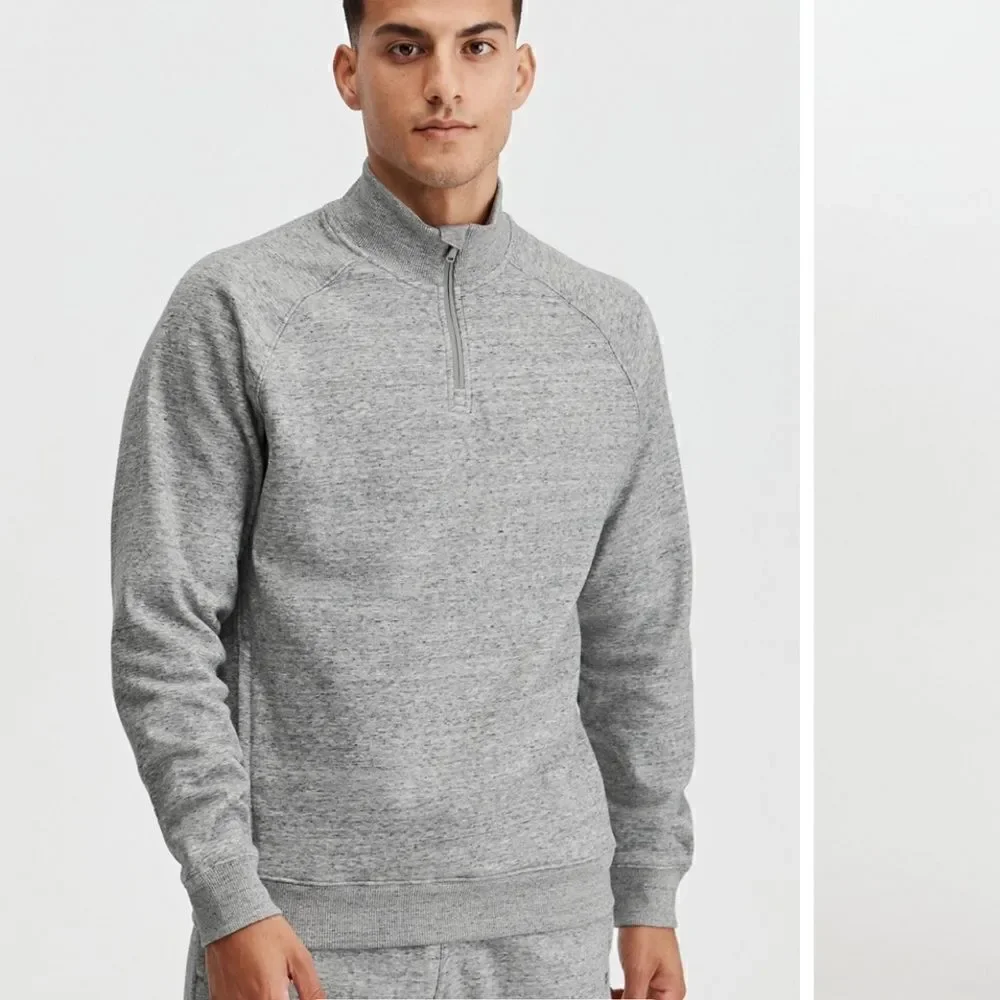 Fabletics | The Go-To Quarter Zip in Mid Grey Heather | L
